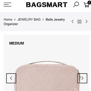 *NWOT* BAGSMART Jewelry Travel Organizer (medium, pink)